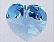 Mill Hill 13038 Small Heart Aquamarine (1vnt. 10mm)