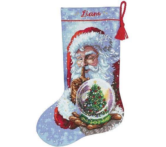 Kojinė "Santas Snow Globe Stocking" (70-8985)