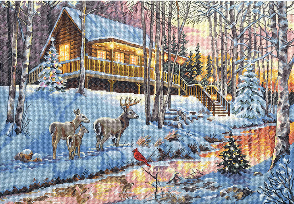 Winter Cabin (70-08976)