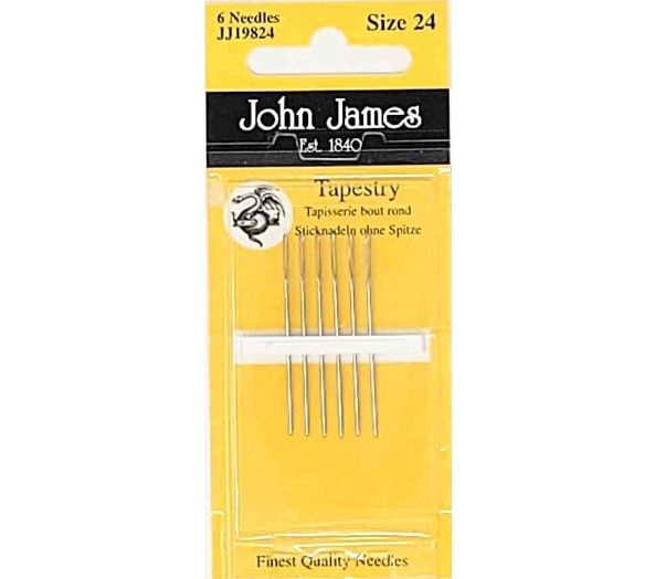.John James adatos siuvinėjimui Nr. 24 (6 vnt)