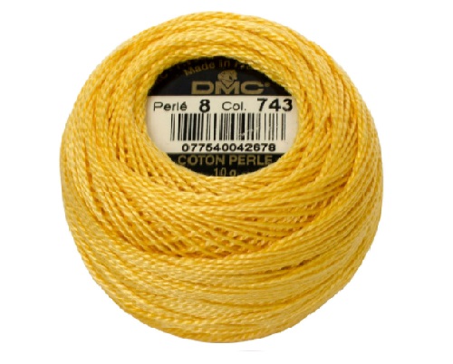 DMC Perle Cotton Nr.8, spalva 743