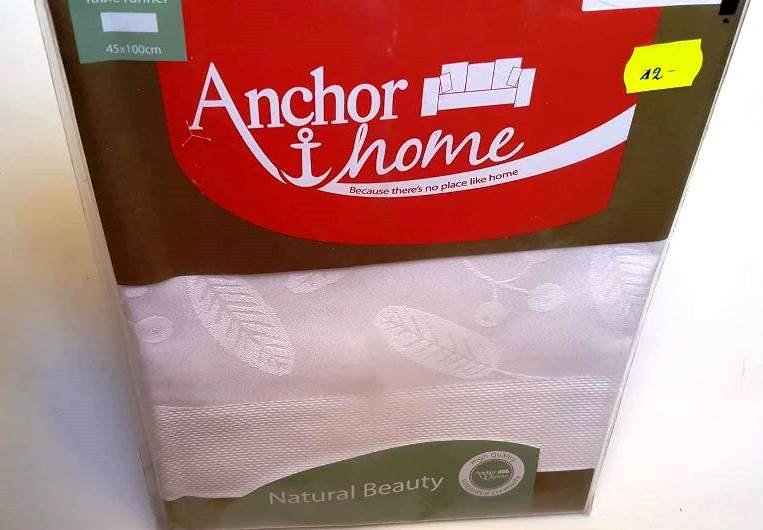 Anchor Home "Natural Beauty" takelis, baltas, 45x100cm