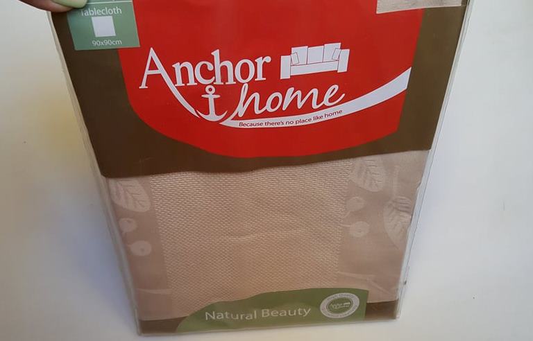 Anchor Home "Natural Beauty" staltiesė, kreminė, 90x90cm