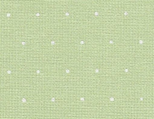 Evenweave 32 ct. Sp. Mini dots žalia (6349).  Dydis 50x70 cm