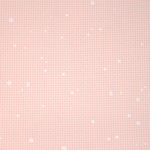 Zweigart Aida (14ct). Sp. Powder Pink Splash (4259). 55x100 cm