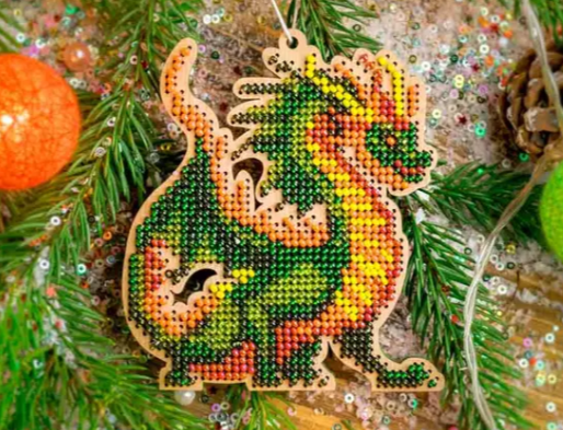 .Siuvinėjimo karoliukais rinkinys drakonas (Wonderland FLK-503)