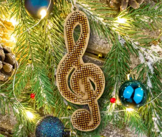 ,Siuvinėjimo karoliukais rinkinys Smuiko raktas (Wonderland FLK-528)