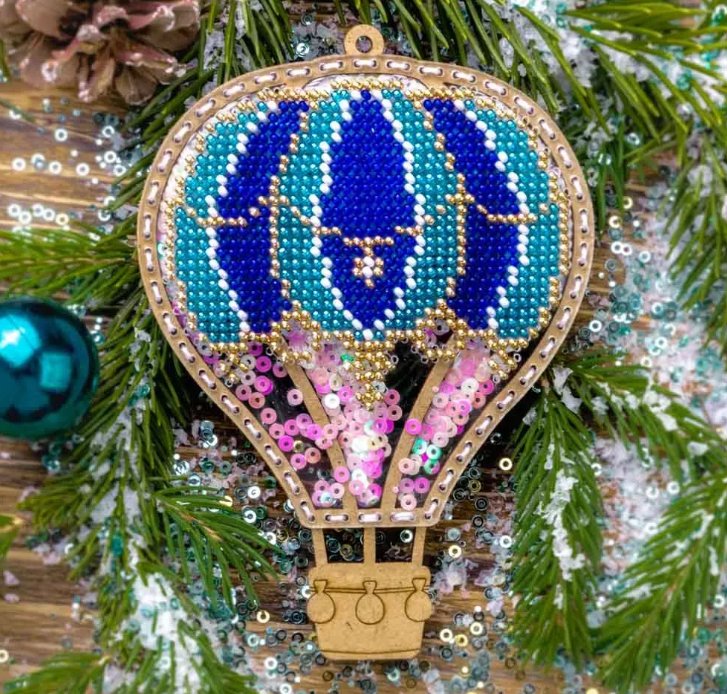 ,Siuvinėjamas karoliukais ant plastiko žaisliukas Mėlyna kelionė (Wonderland FLPL-074)