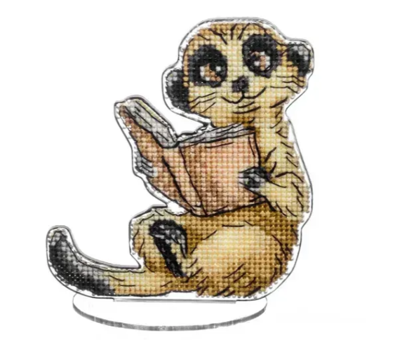 .Siuvinėjimo siūlais rinkinys Lemūras (Wonderland FLX-038)