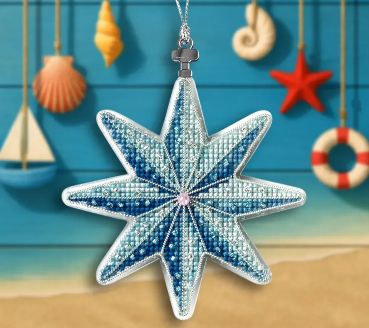 _.Siuvinėjimo siūlais rinkinys Sea Star (Wonderland FLX-145)