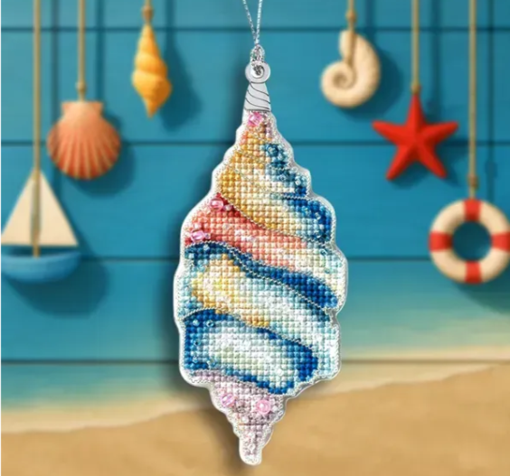 _.Siuvinėjimo siūlais rinkinys Ocean Shell (Wonderland FLX-149)