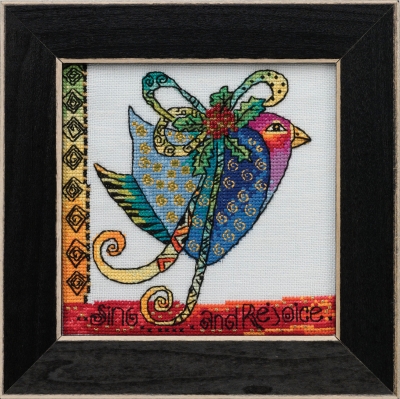 Mill Hill "Christmas Blue Dove" (LB30-2011, Linen)