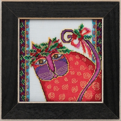 Mill Hill "Christmas Kitten - Christmas Pets" (LB30-2015, Linen)