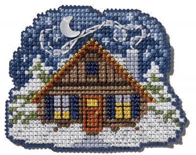 Mill Hill "Cozy Cabin - Seasonal Ornament" (MH18-2434)