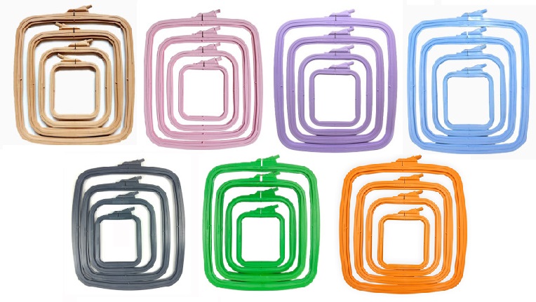 .Nurge kvadratinis lankelis, 2 dydis (14.5x16.5 cm, įvairių spalvų)