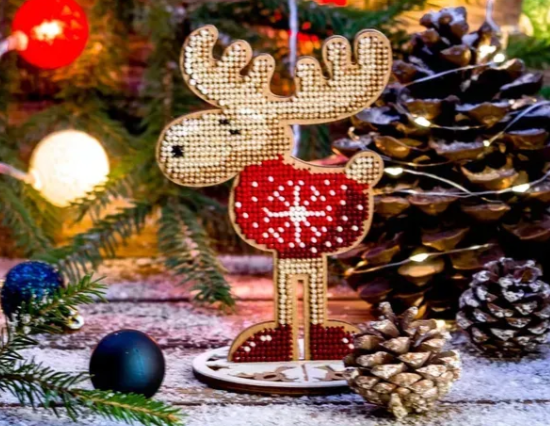 ,Siuvinėjimo karoliukais rinkinys Briedis stovintis (Wonderland FLK-211)