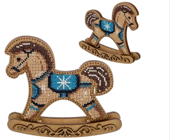 ,Siuvinėjimo karoliukais rinkinys Arkliukas su žvaigžde (Wonderland FLK-293, dvipusis)