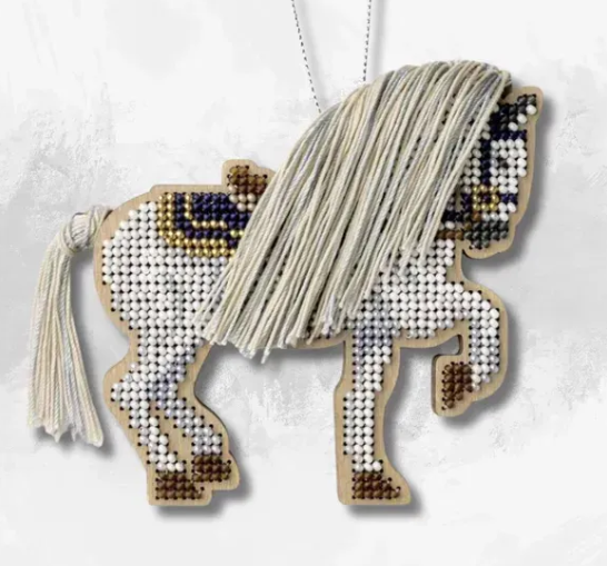 ,Siuvinėjimo karoliukais rinkinys Miško Žirgas (dvipusis, Wonderland FLK-594)